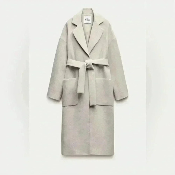 🔥🔥Zara Wool Blend belted coat - Picture 7 of 9